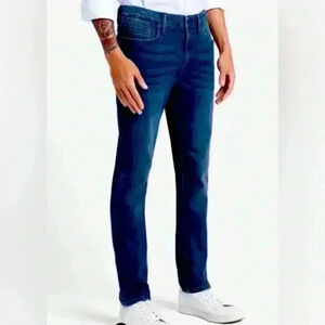 Kenneth Cole Mens Slim fit Jeans in Leroy wash (Medium Blue)